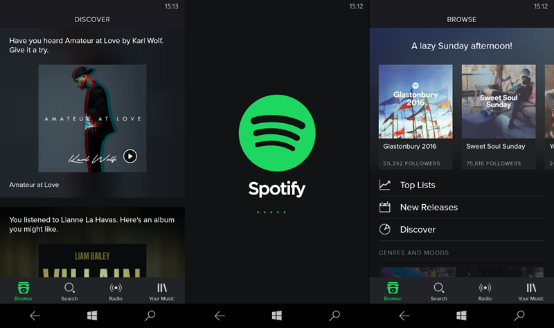 spotify windows phone app download